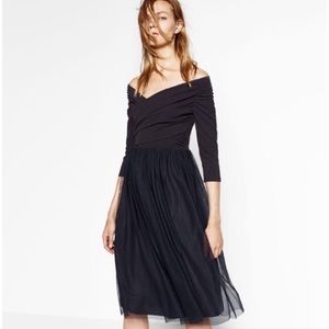 Zara Basics Tulle Dress